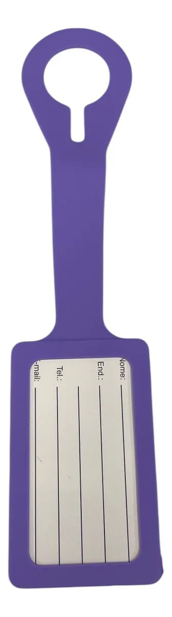 3 Etiquetas De Silicone Para Viagem Identificadores Yins