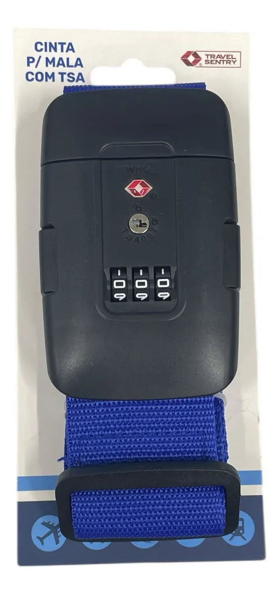 Cinta Para Mala Yins Com Trava Tsa E Senha Multicolorido