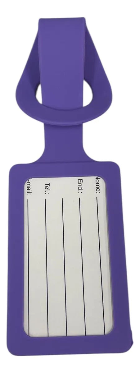 3 Etiquetas De Silicone Para Viagem Identificadores Yins