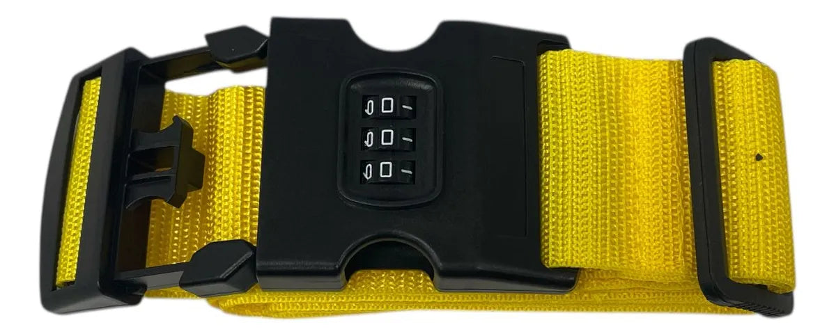 Cinta Para Mala Cadeado Segredo Yins Ajustável Multicolor