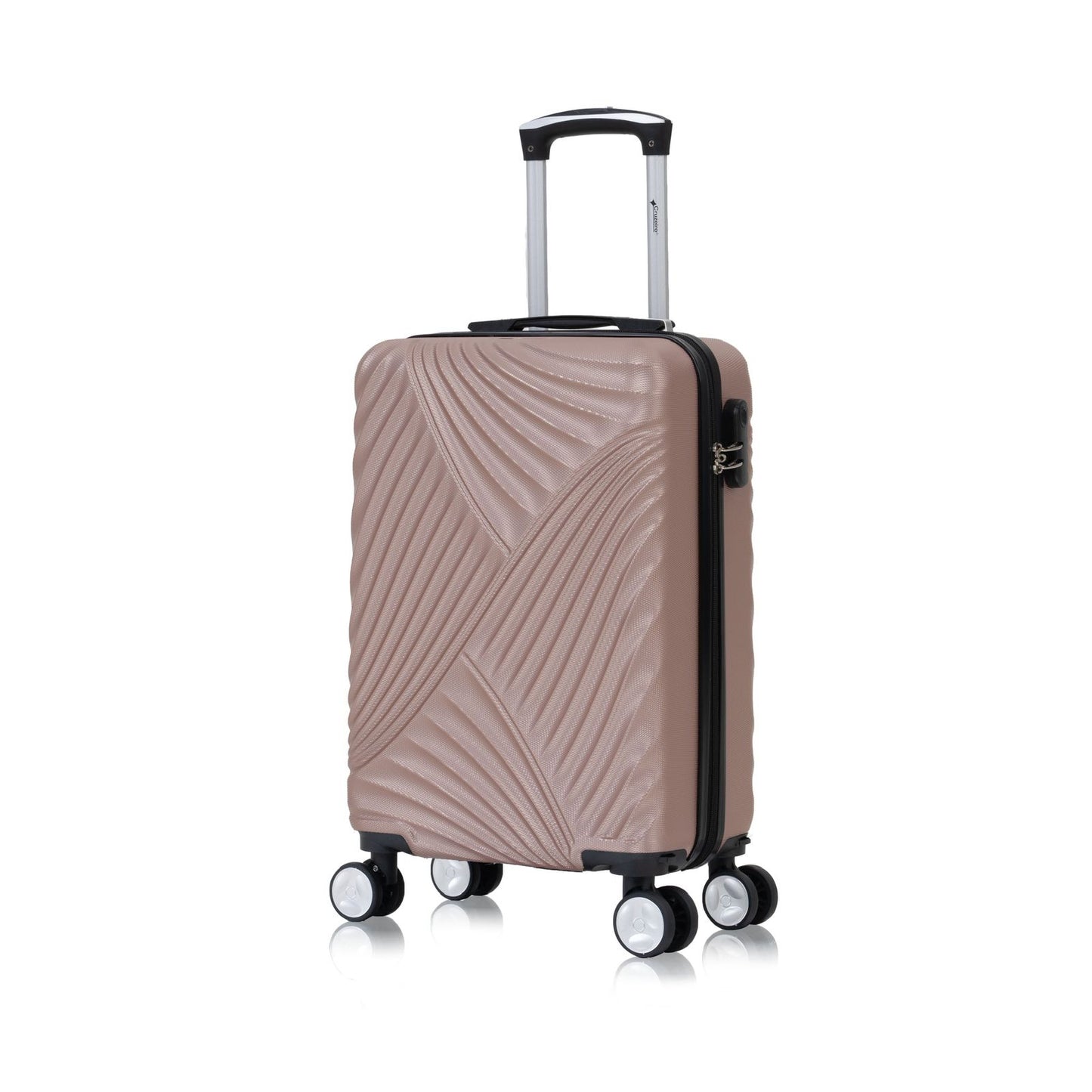 Mala Pequena De Viagem De Bordo Nova 4 Rodas Rigida Cadeado